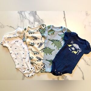 Carter's Dinosaur Print Baby Onesie Set